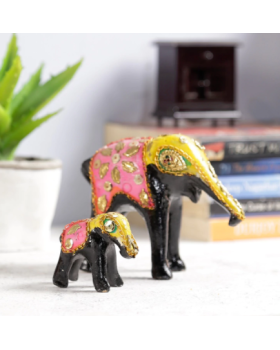 Multicolour Showpieces Set of 2 Multicolour Showpieces Set of 2